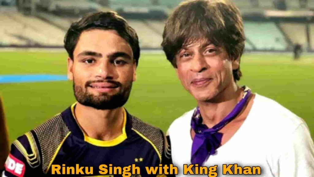 Rinku Singh with Shahrukh Khan 