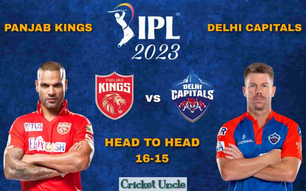 Poster of IPL 2023 Match 64 prediction for Panjab Kings vs Delhi Capitals