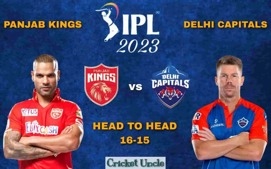 Poster of IPL 2023 Match 64 prediction for Panjab Kings vs Delhi Capitals